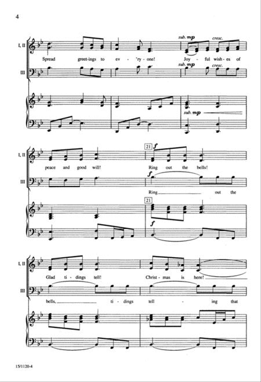 Christmas Fanfare Christmas Fanfare 3-Part scores gallery preview page 4