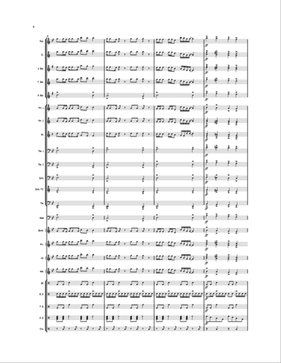 We Will Rock You We Will Rock You Marching Band scores gallery preview page 4