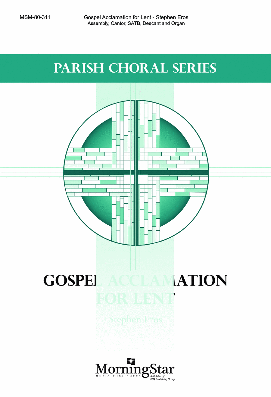 Gospel Acclamation for Lent 4-Part scores gallery preview page 1