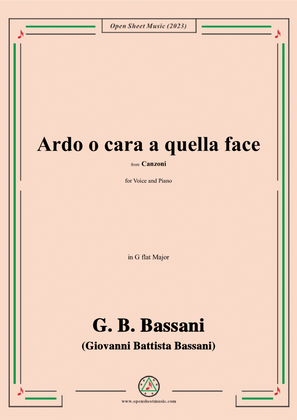 G. B. Bassani-Ardo o cara a quella face,in G flat Major