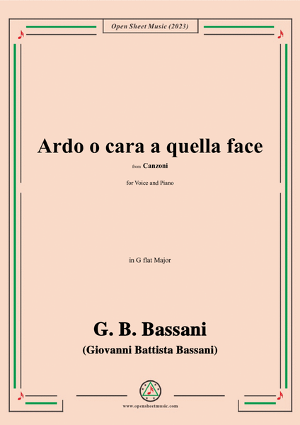 G. B. Bassani-Ardo o cara a quella face,in G flat Major