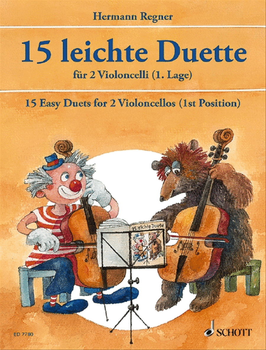 15 easy Duets Cello scores gallery preview page 1