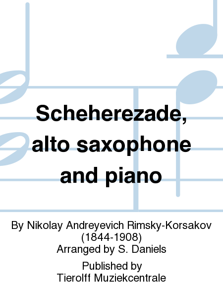 Scheherezade, alto saxophone and piano