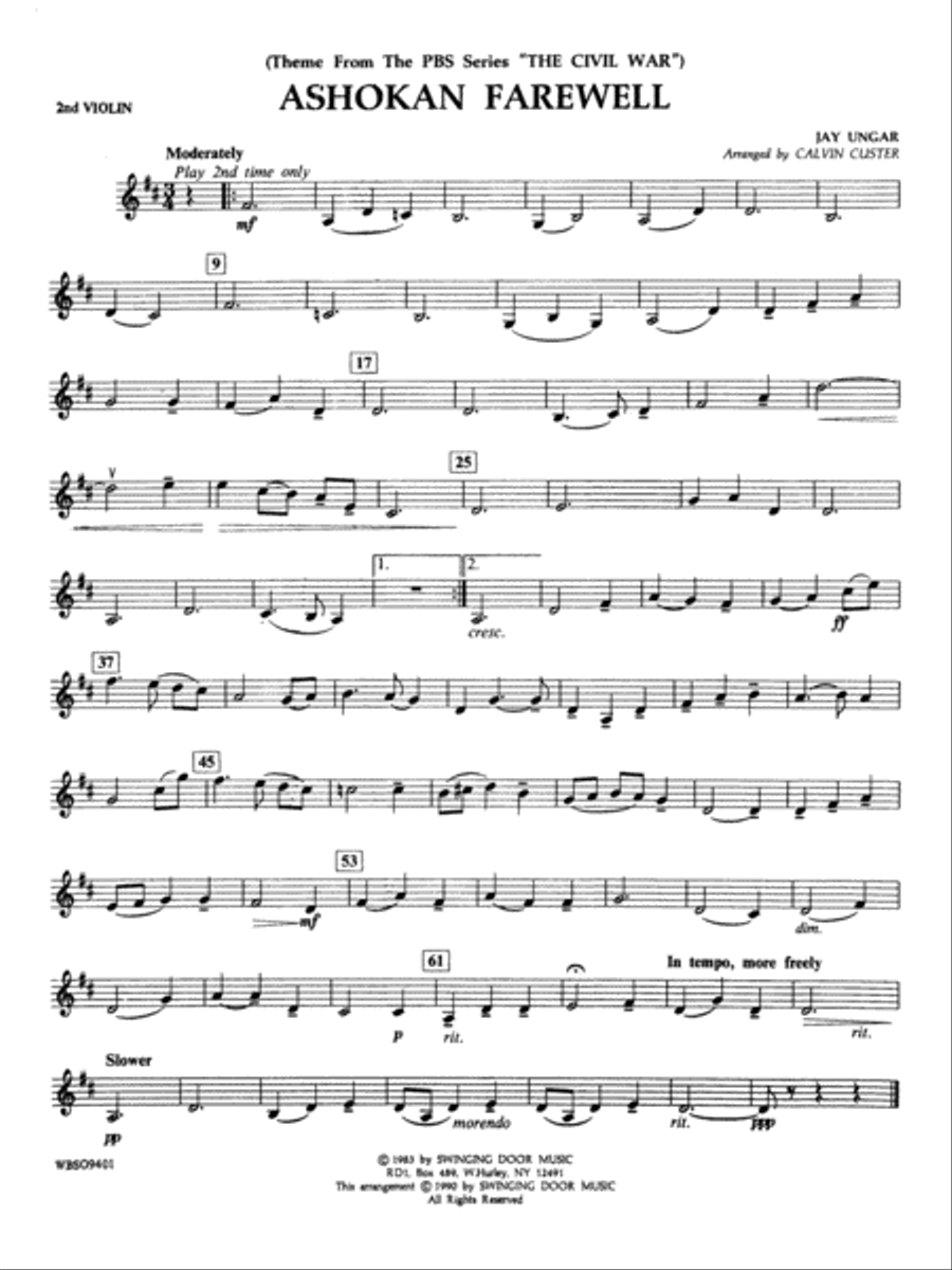 Ashokan Farewell (from 