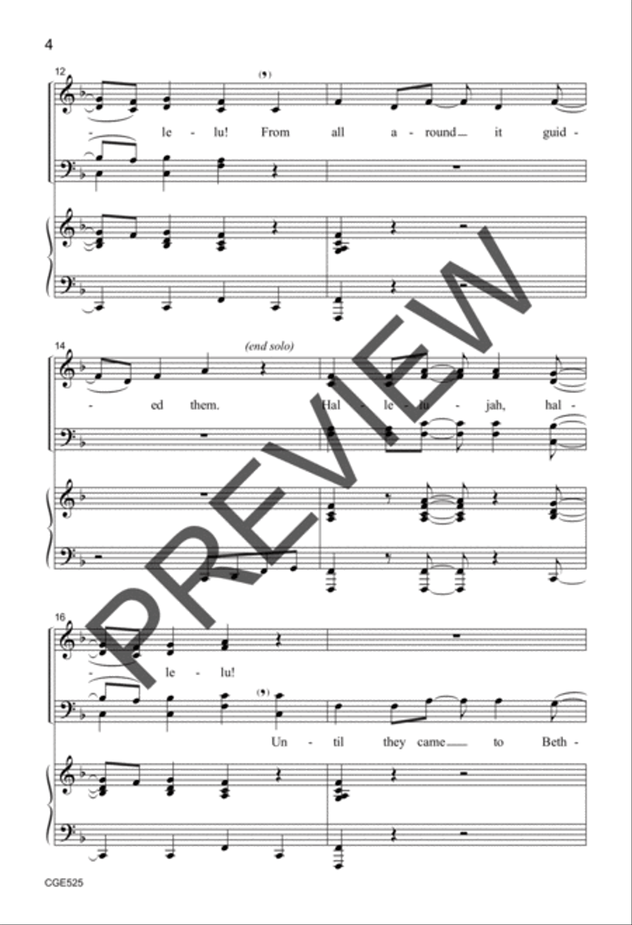 Come and See the Child (SATB) 4-Part scores gallery preview page 4
