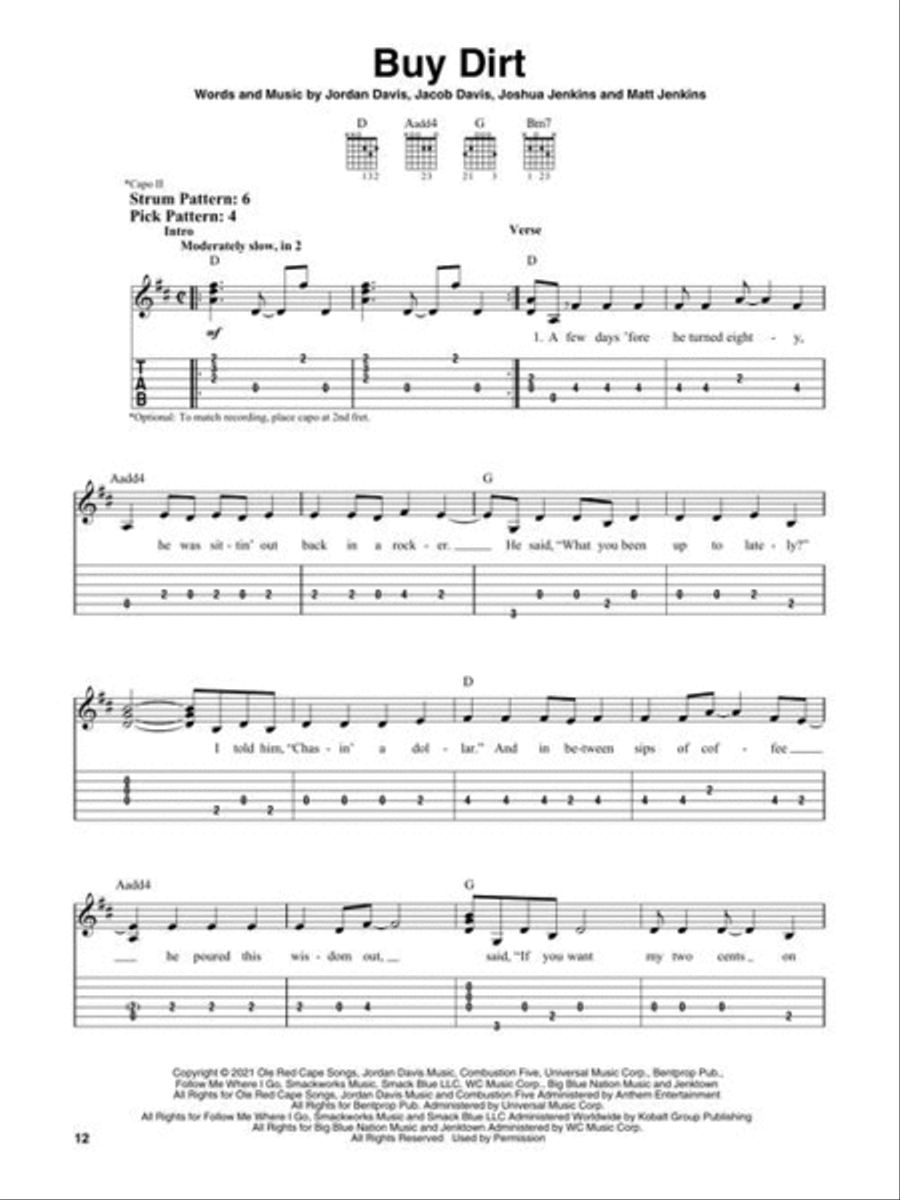 Chart Hits of 2021-2022 Electric Guitar scores gallery preview page 7