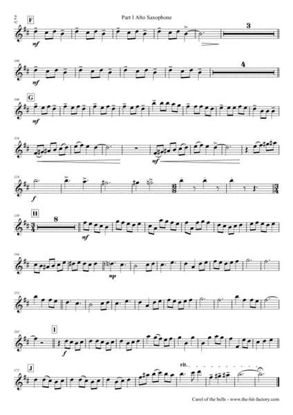 Carol of the Bells - Pentatonix style - Saxophone Quartet