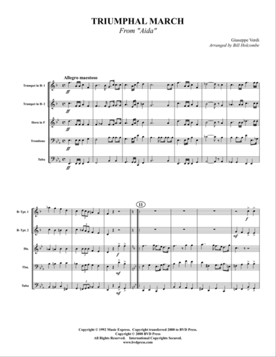 Triumphal March from 