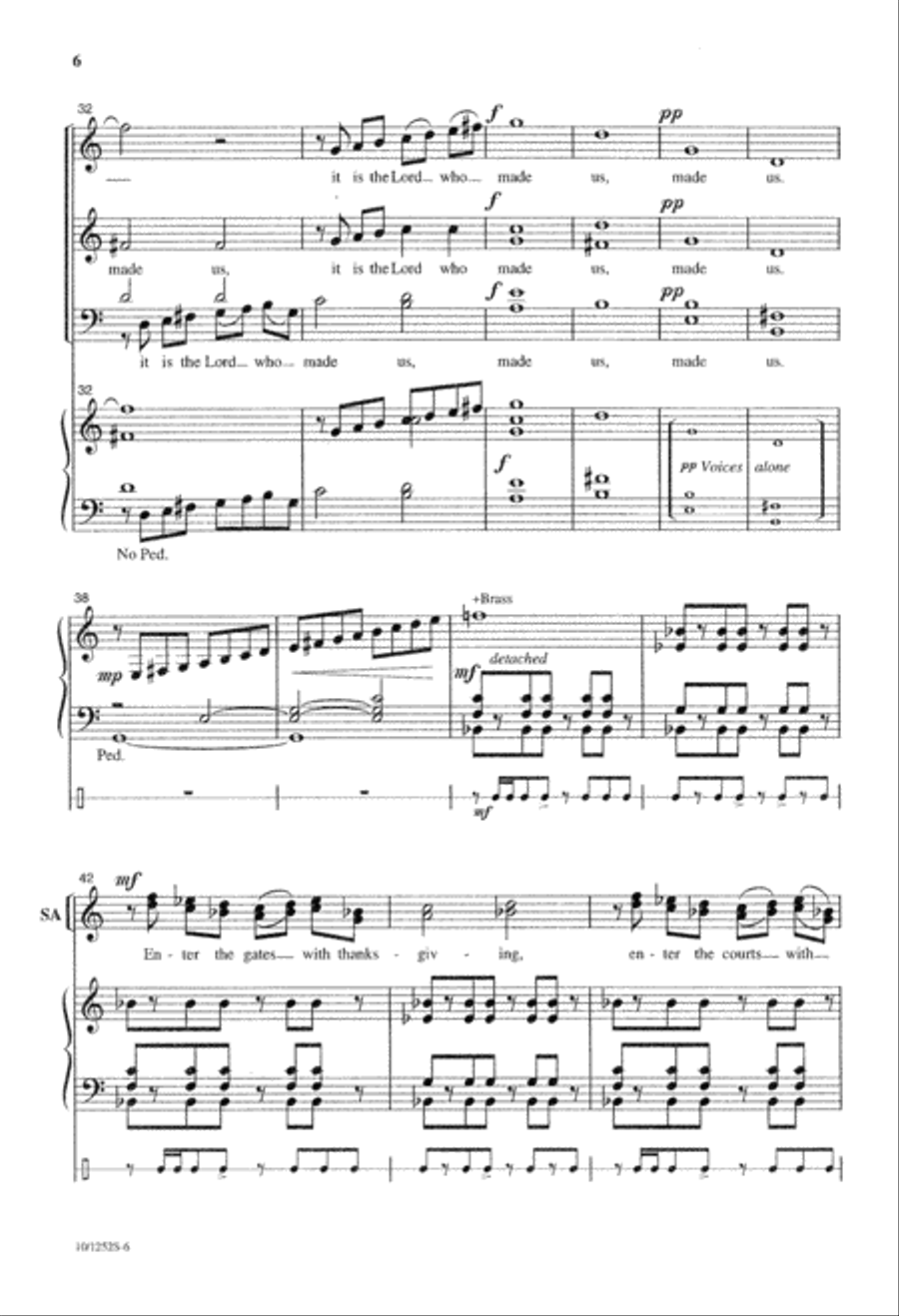Psalm 100 4-Part scores gallery preview page 7