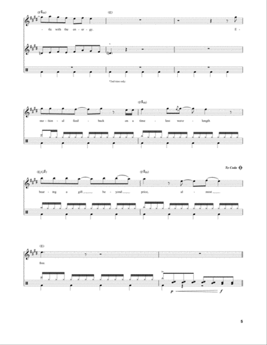Spirit Of Radio Drum Set scores gallery preview page 5