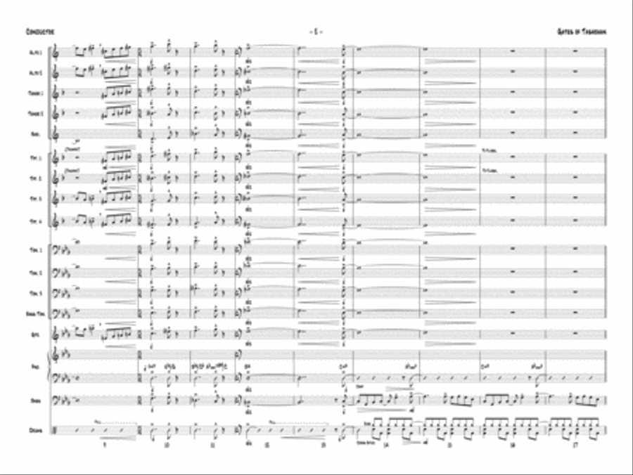 Gates of Tashbaan Jazz Ensemble scores gallery preview page 3