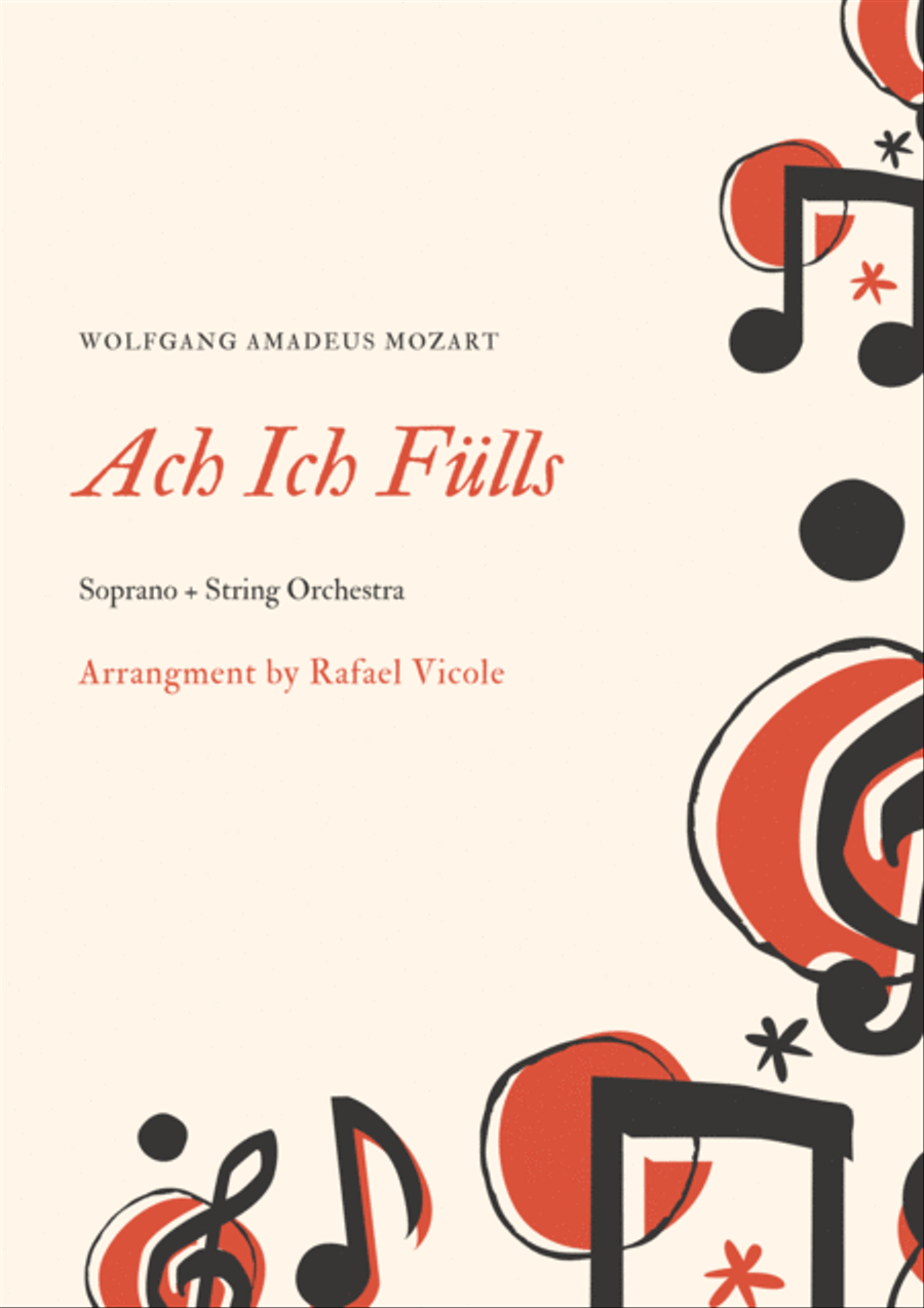 Magic Flute - Ach, Ich Fulls - W.A. Mozart Small Ensemble scores gallery preview page 1