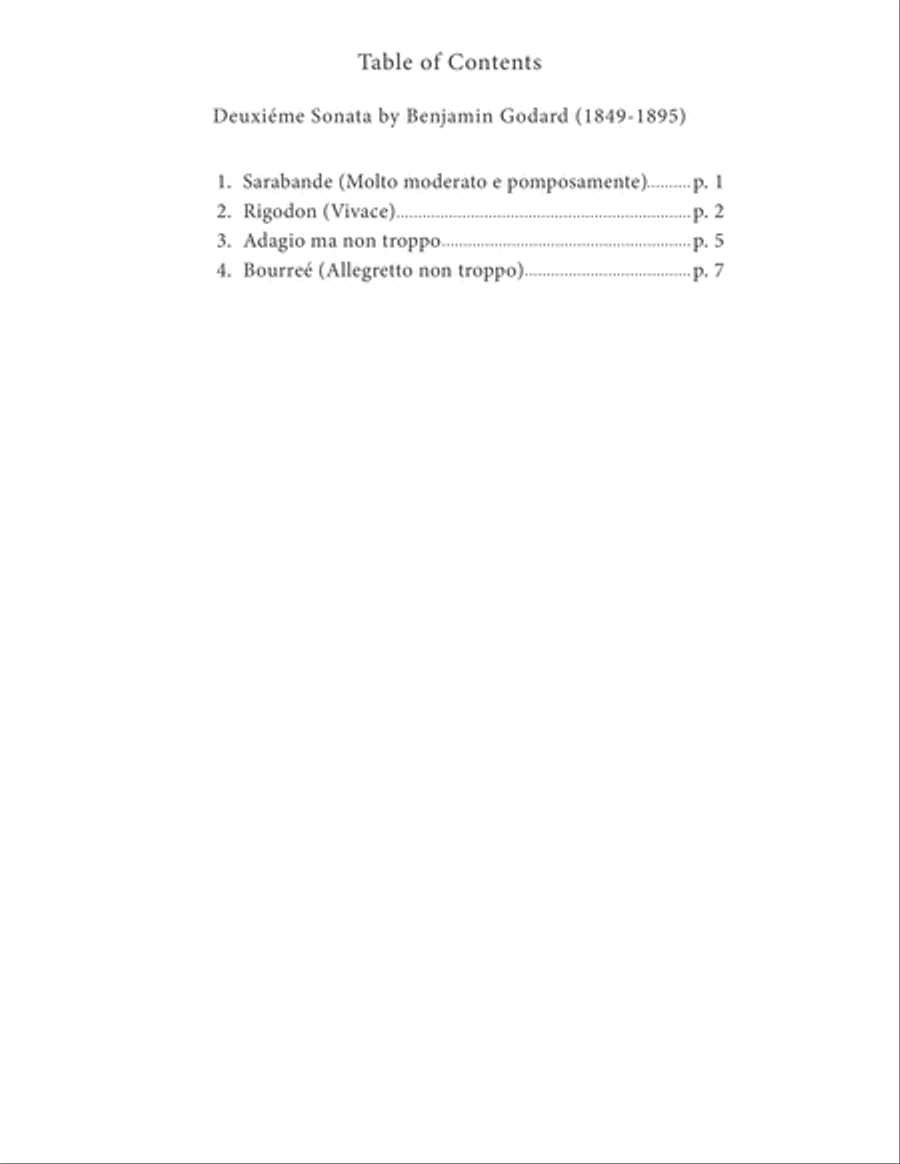 Deuxiéme Sonata by Benjamin Godard (1849-1895) Classical Guitar scores gallery preview page 4