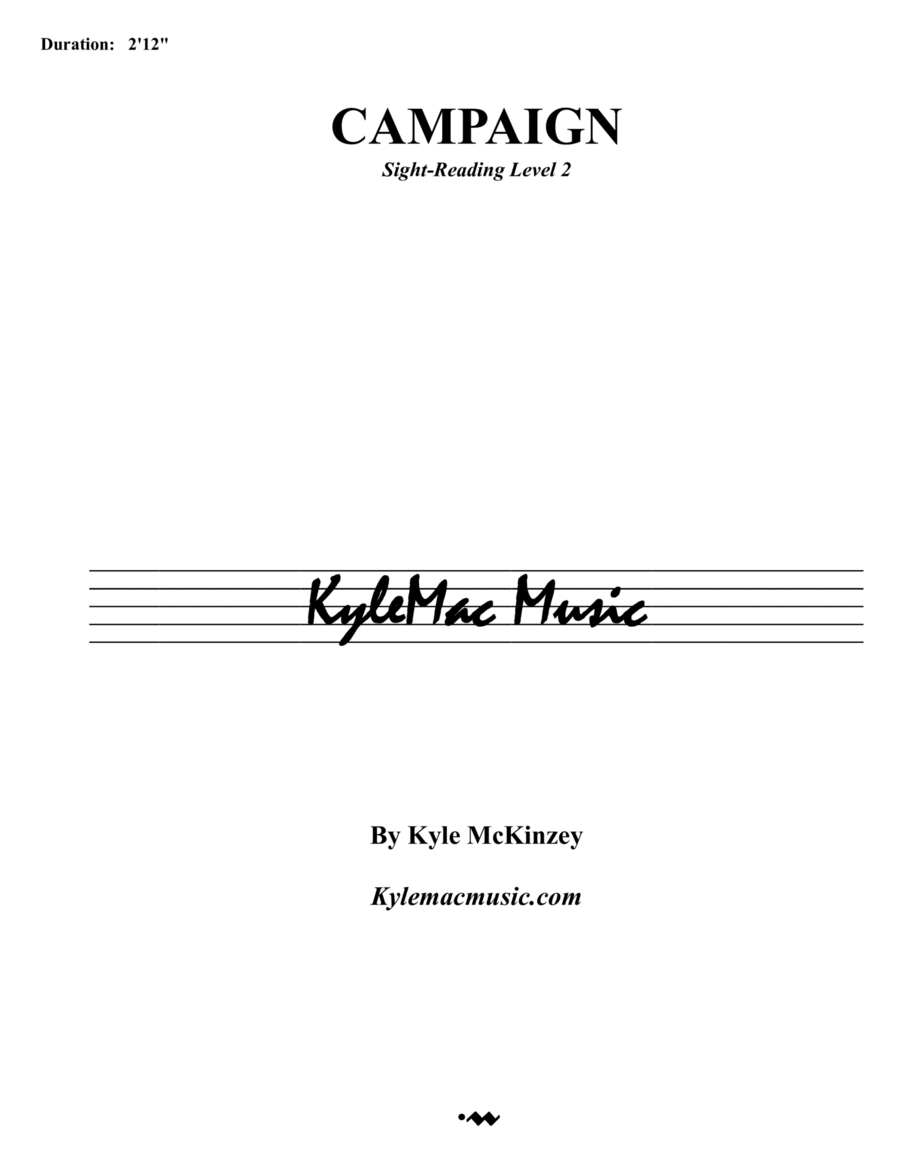 Campaign - S.R. Level 2 Concert Band scores gallery preview page 1