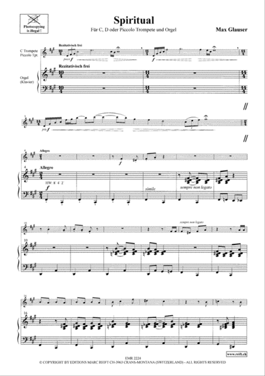 <br>Sheet music extract