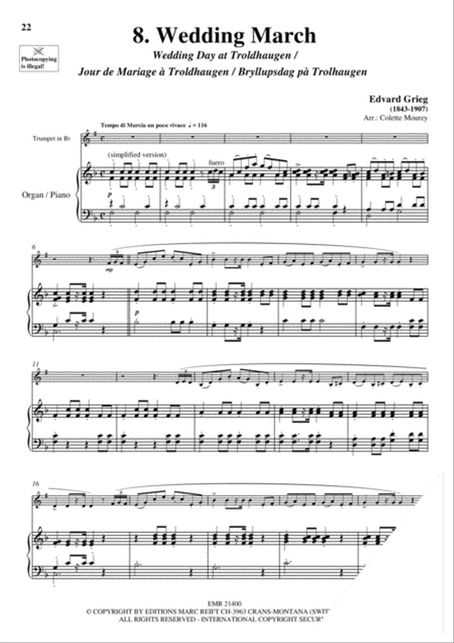20 Greatest Wedding Solos Cornet scores gallery preview page 10