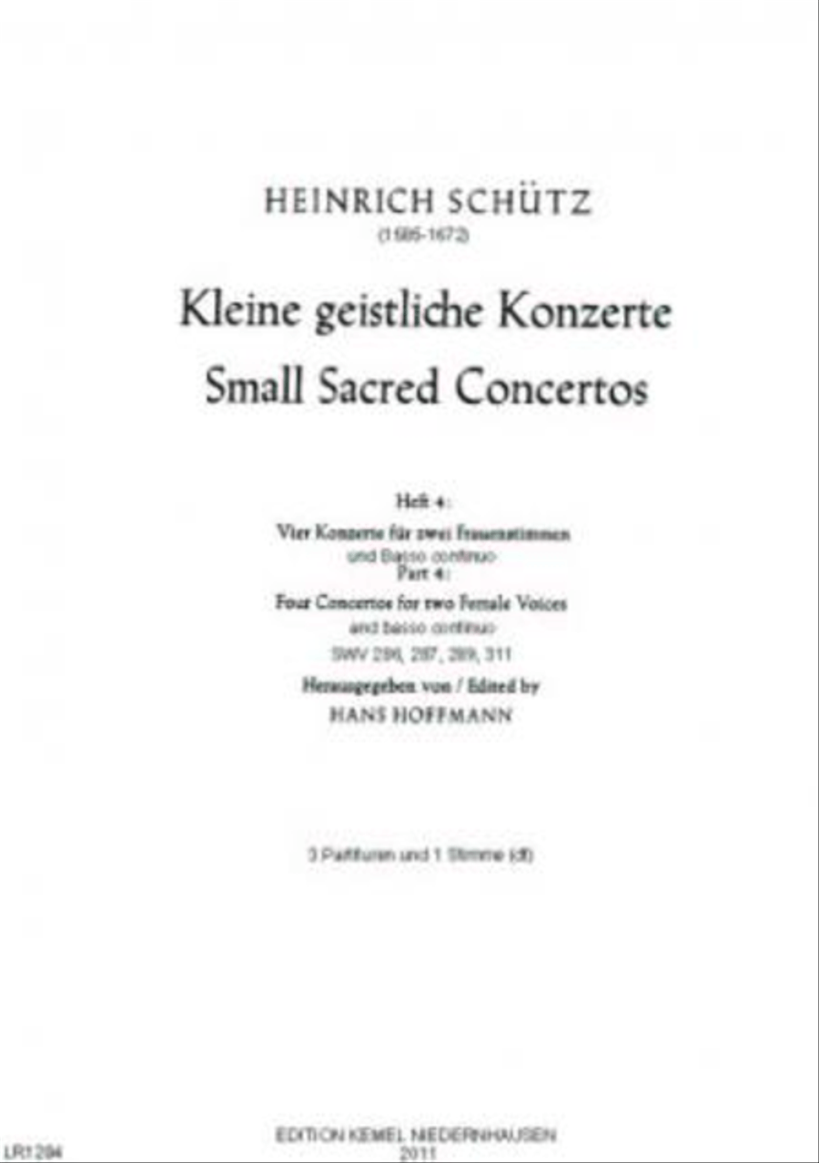 Vier Konzerte Women's Choir scores gallery preview page 1