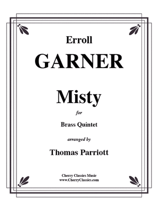 Book cover for Misty for Brass Quintet