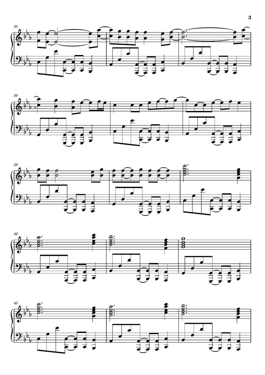 Bad Dreams Piano Solo scores gallery preview page 3