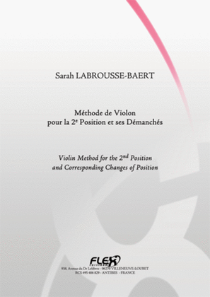 Book cover for Violin Method For The 2Nd Position