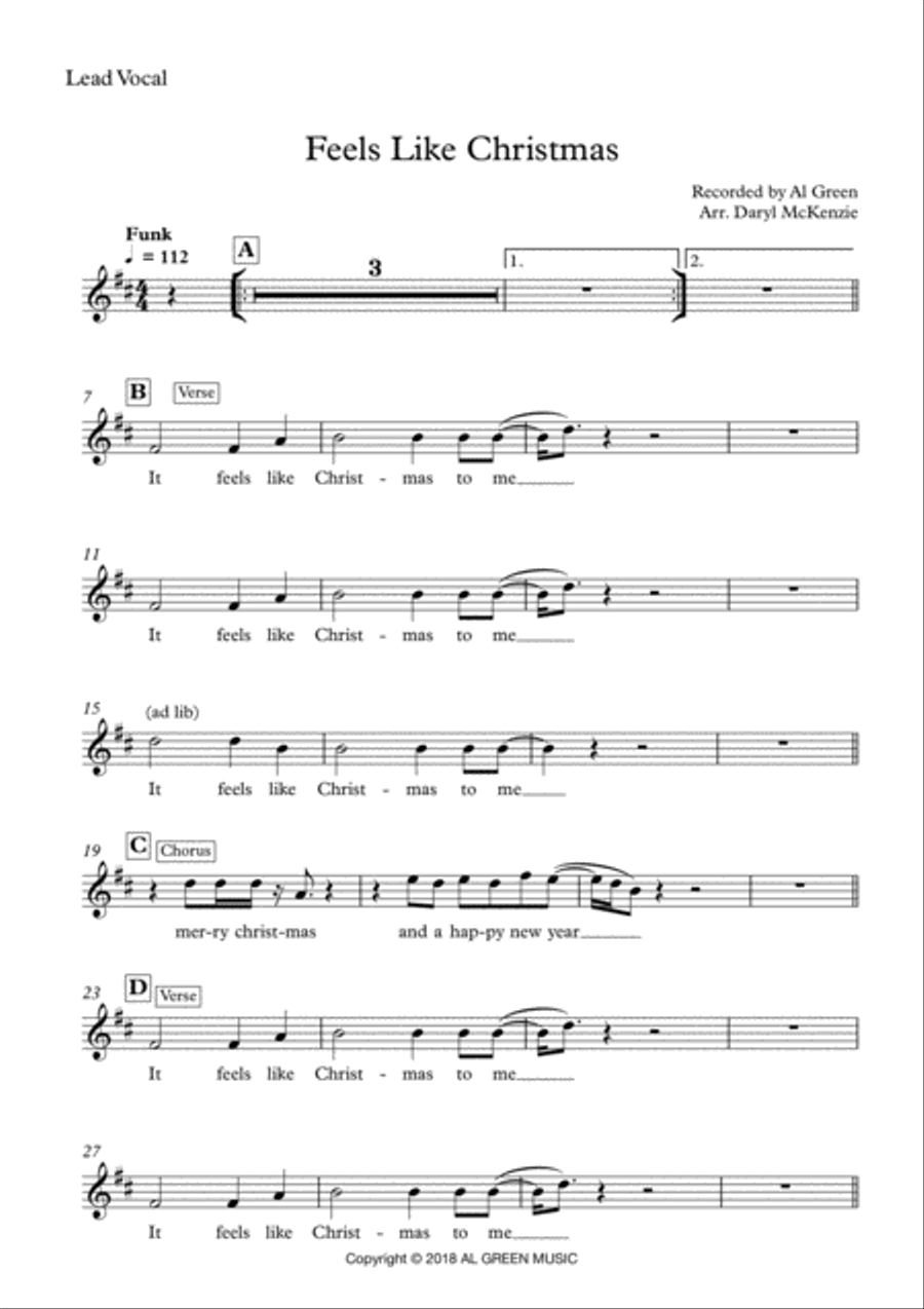 Feels Like Christmas Double Bass scores gallery preview page 6