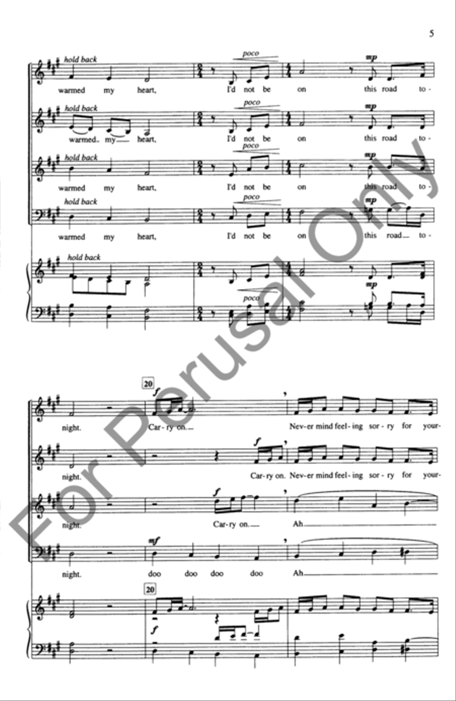 That Lonesome Road 4-Part scores gallery preview page 5