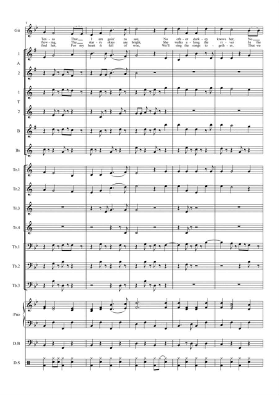 Yellow Rose of Texas Jazz Ensemble scores gallery preview page 2