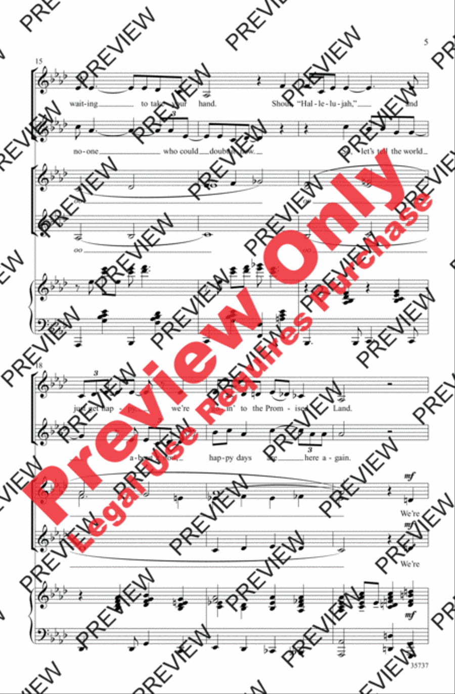 Happy Days Are Here Again / Get Happy Women's Choir scores gallery preview page 5