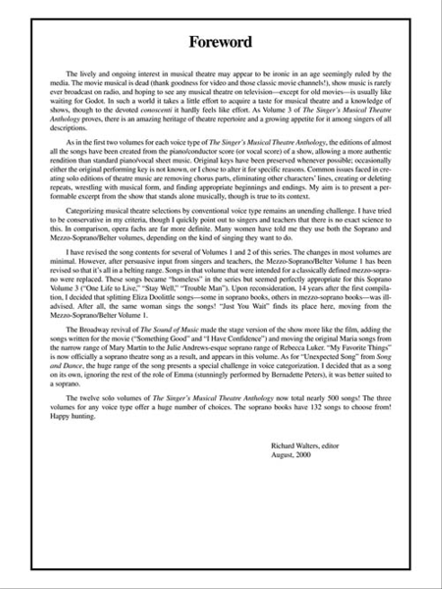 The Singer's Musical Theatre Anthology – Volume 3 Voice Solo scores gallery preview page 3