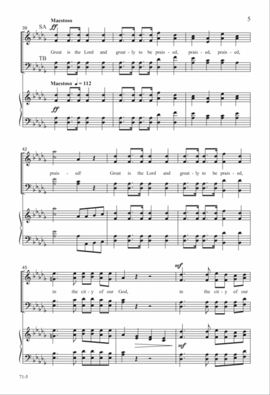 Let Mount Zion Rejoice Let Mount Zion Rejoice 4-Part scores gallery preview page 6