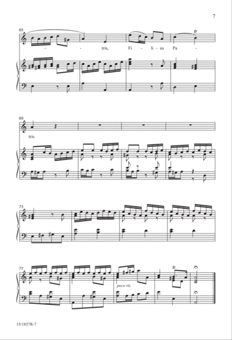 Domine Deus, Agnus Dei Unison Choir scores gallery preview page 7