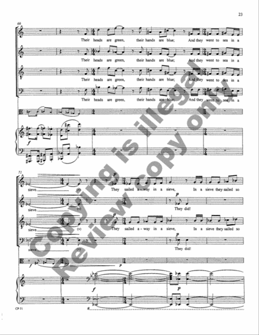 A Song, A Prayer, A Voyage 4-Part scores gallery preview page 23