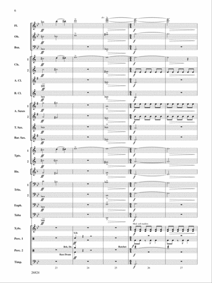 Contraption: Score Concert Band scores gallery preview page 6