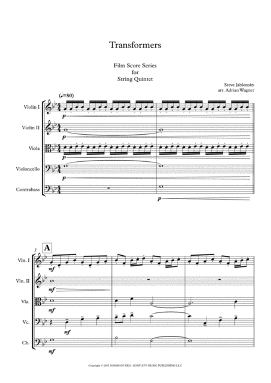 For The Cause String Quintet scores gallery preview page 3