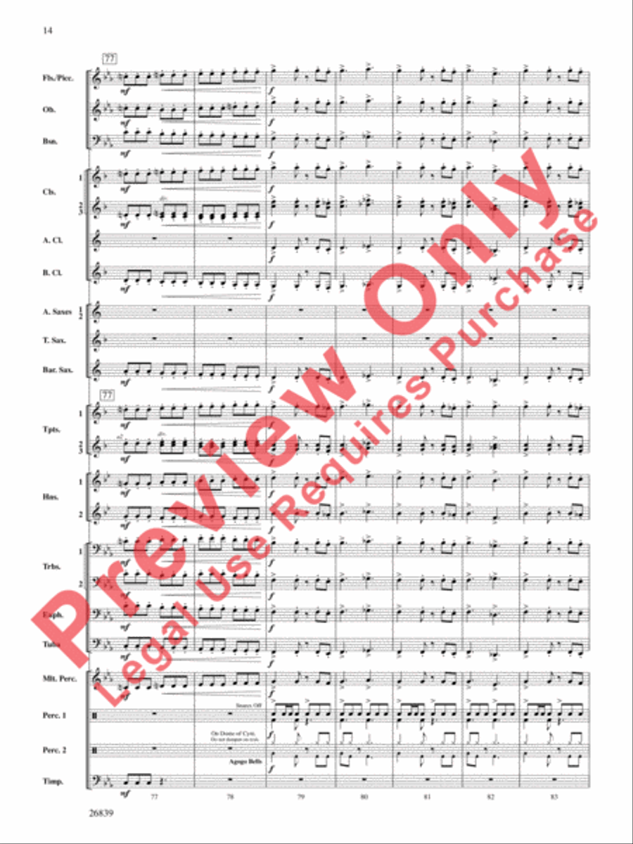 Flourish for Winds Concert Band scores gallery preview page 15