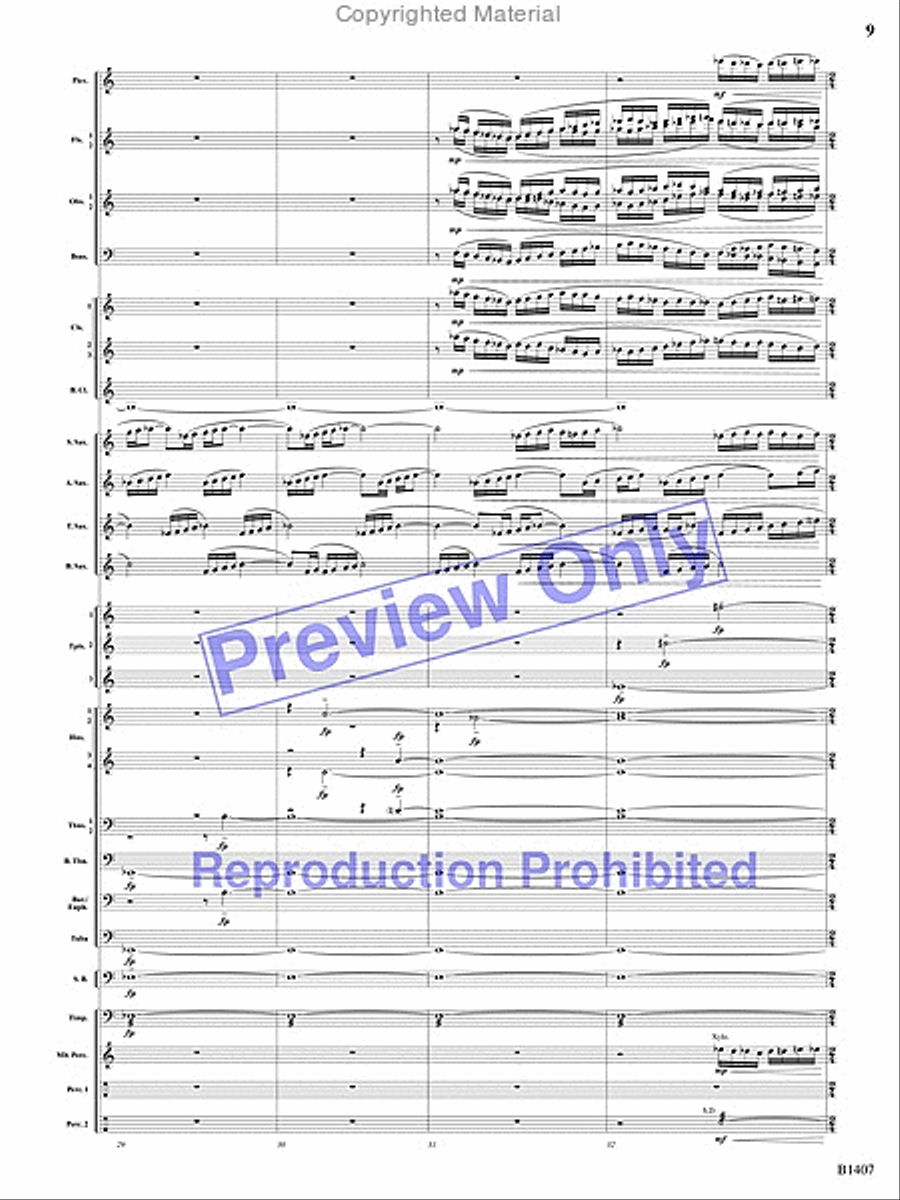 Antiphonal Fanfare Antiphonal Fanfare Concert Band scores gallery preview page 40