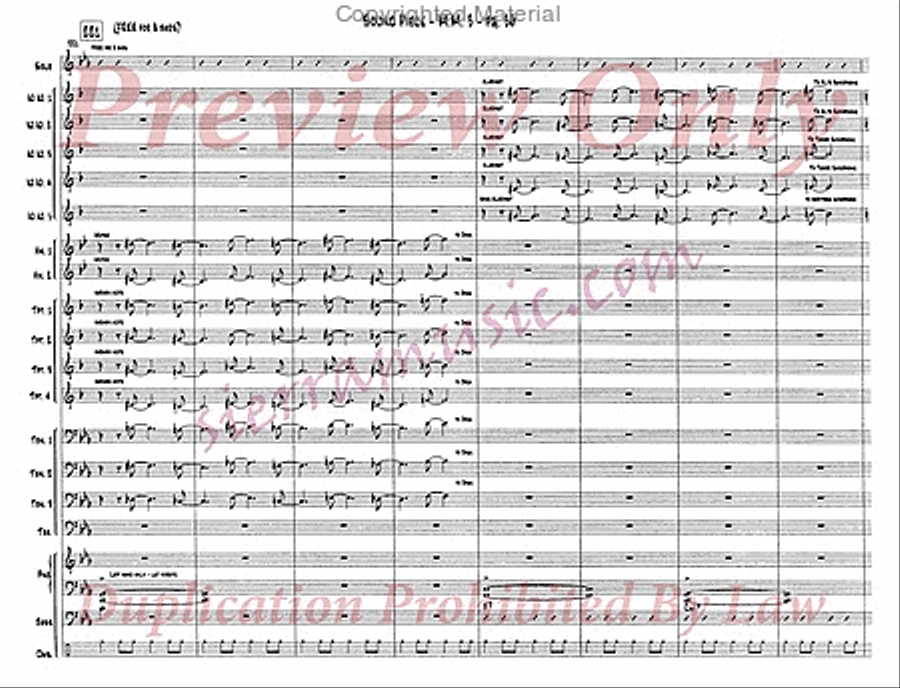 Sound Piece For Jazz Orchestra Big Band scores gallery preview page 37