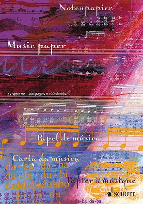 Music Paper - 12 System (100 Sheets)