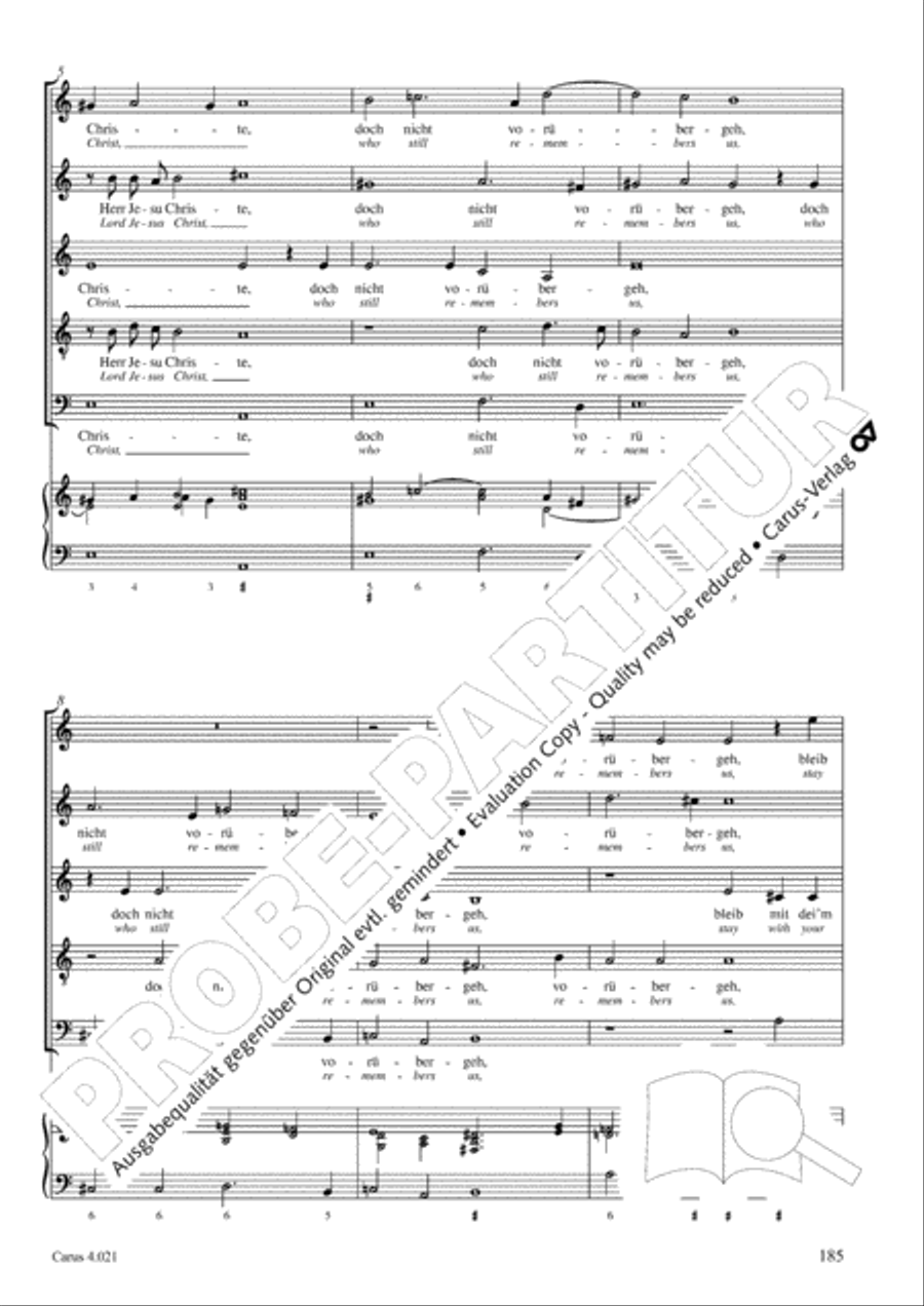 Schein: Israelsbrunnlein. Fontana d'Israel. Complete edition Choir scores gallery preview page 192