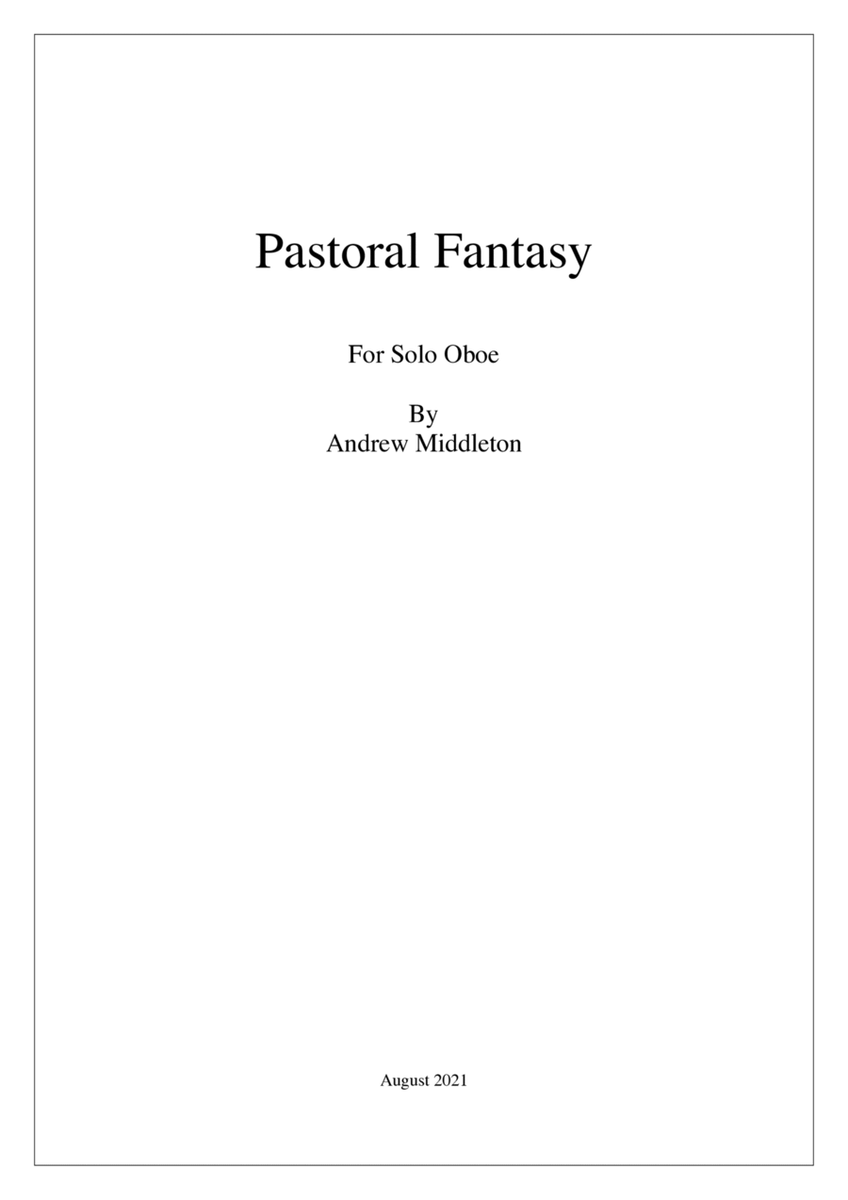 Pastrol Fantasy for Solo Oboe image number null