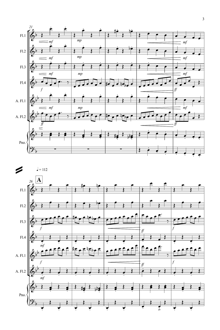 In the Hall of the Mountain King for Flute Quartet Flute Quartet scores gallery preview page 3