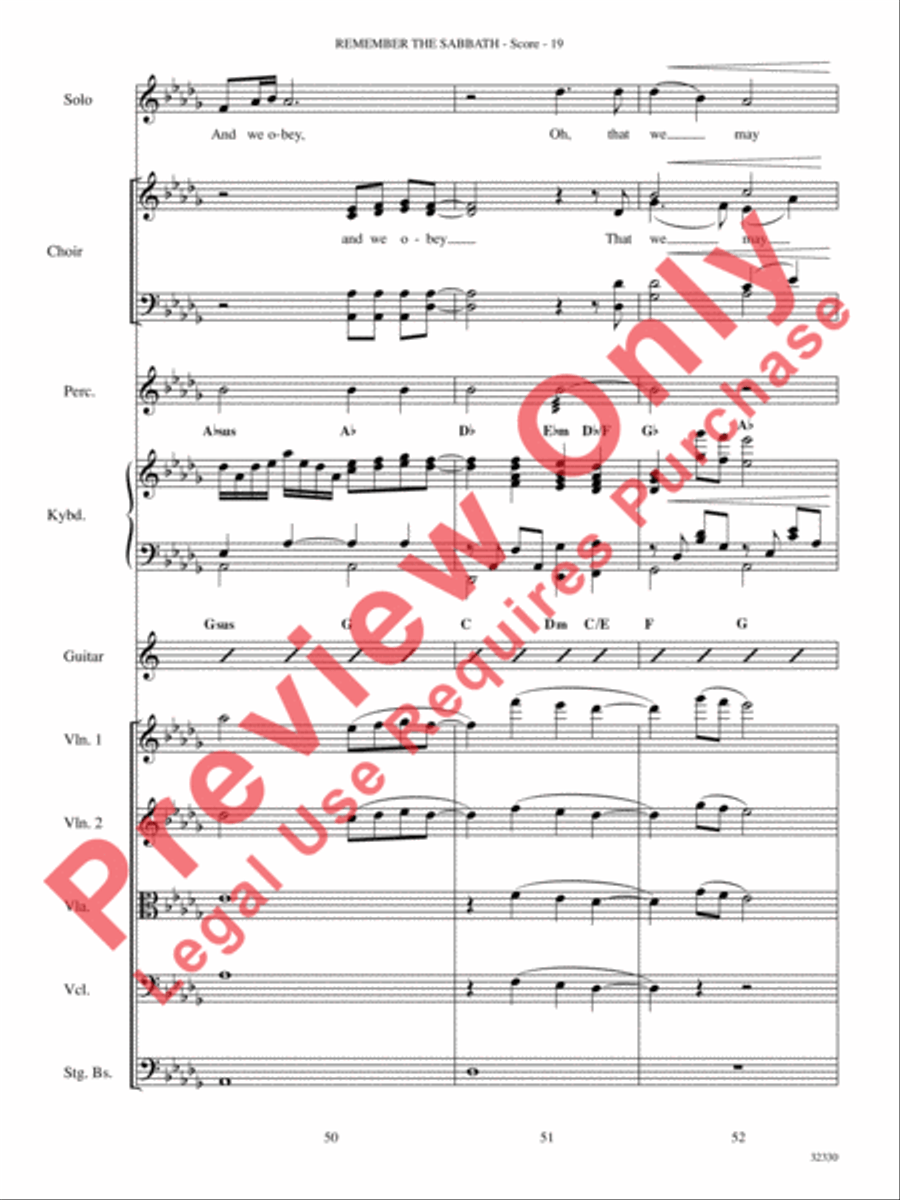 Remember the Sabbath Remember the Sabbath Choir scores gallery preview page 20