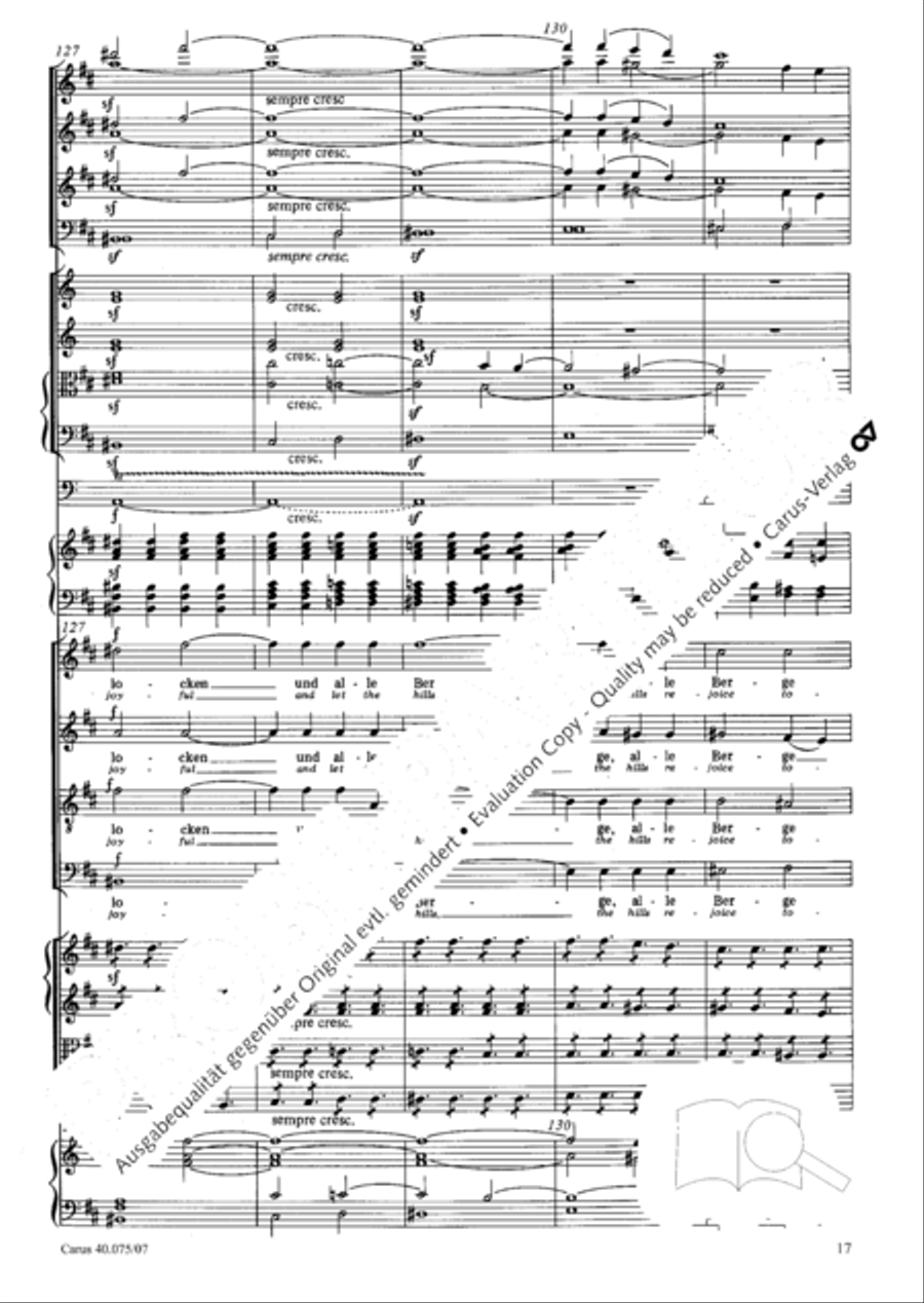 Psalm 98 (Der 98. Psalm) 4-Part scores gallery preview page 28