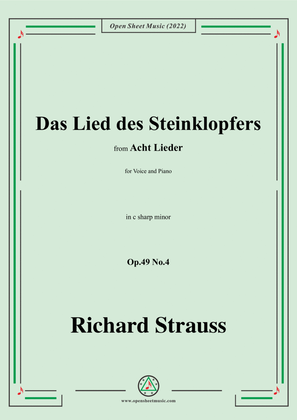 Richard Strauss-Das Lied des Steinklopfers,in c sharp minor
