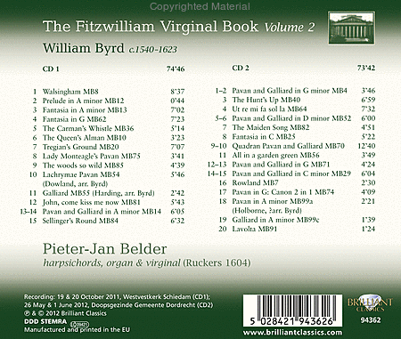 Volume 2: Fitzwilliam Virginal Book