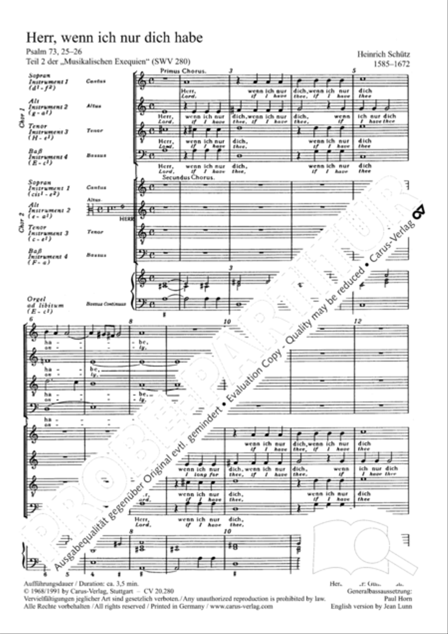 Lord, if I have thee only (Herr, wenn ich nur dich habe) 4-Part scores gallery preview page 2