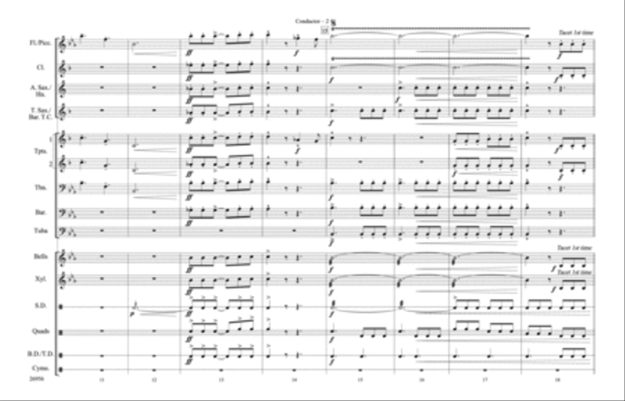 Superman Theme Marching Band scores gallery preview page 11