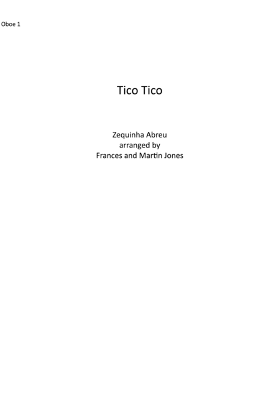Tico Tico Oboe scores gallery preview page 5