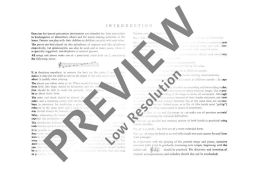 Erstes Spiel am Xylophon Erstes Spiel am Xylophon Percussion scores gallery preview page 4
