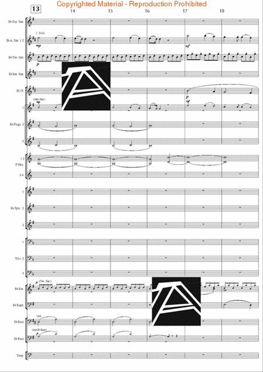Jupiter Hymn (from The Planets) Concert Band scores gallery preview page 4